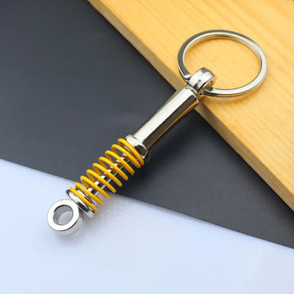 Creative Metal Mini Auto Parts Car Wheel Keychain Auto Enthusiast Keyring Accessories Key Ring Chain for Men Woman Lover Gift