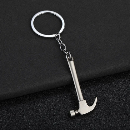 Pretend Play Set Mini Construction Multi Small Tools Metal Keychain Assorted Designs for Creative Play Gift DIY Toy Car Keyring