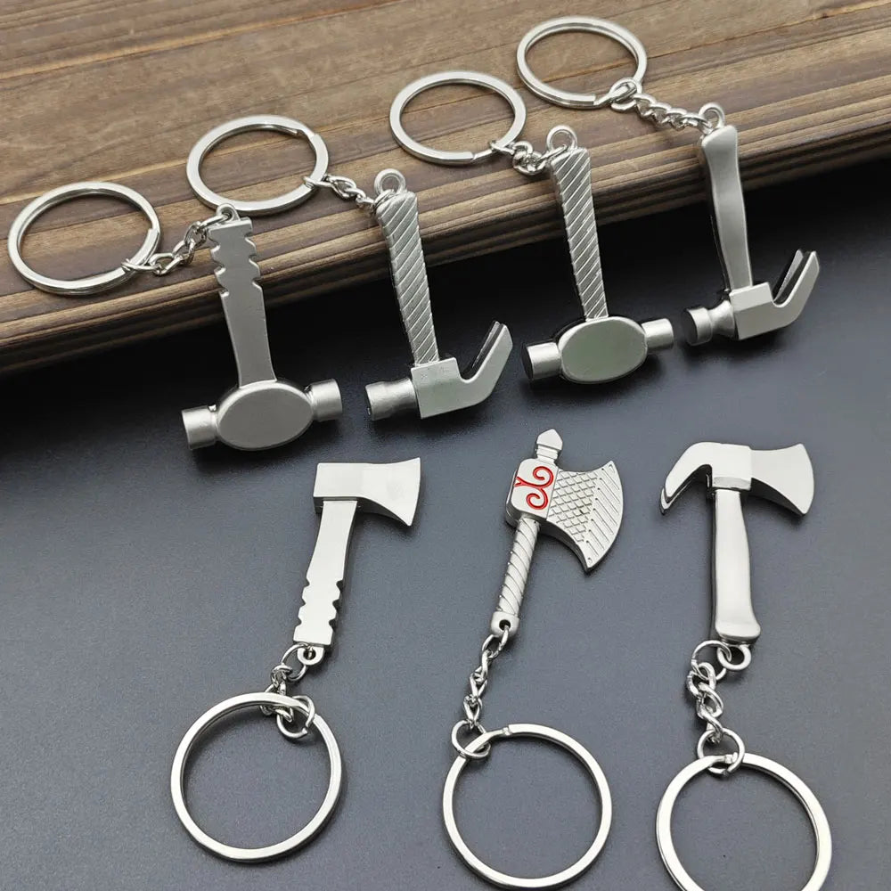 Pretend Play Set DIY Tools Keychain Combination Portable Mini Utility Keyring Multi Outdoor Small Key Chain Ring Wrench Gift