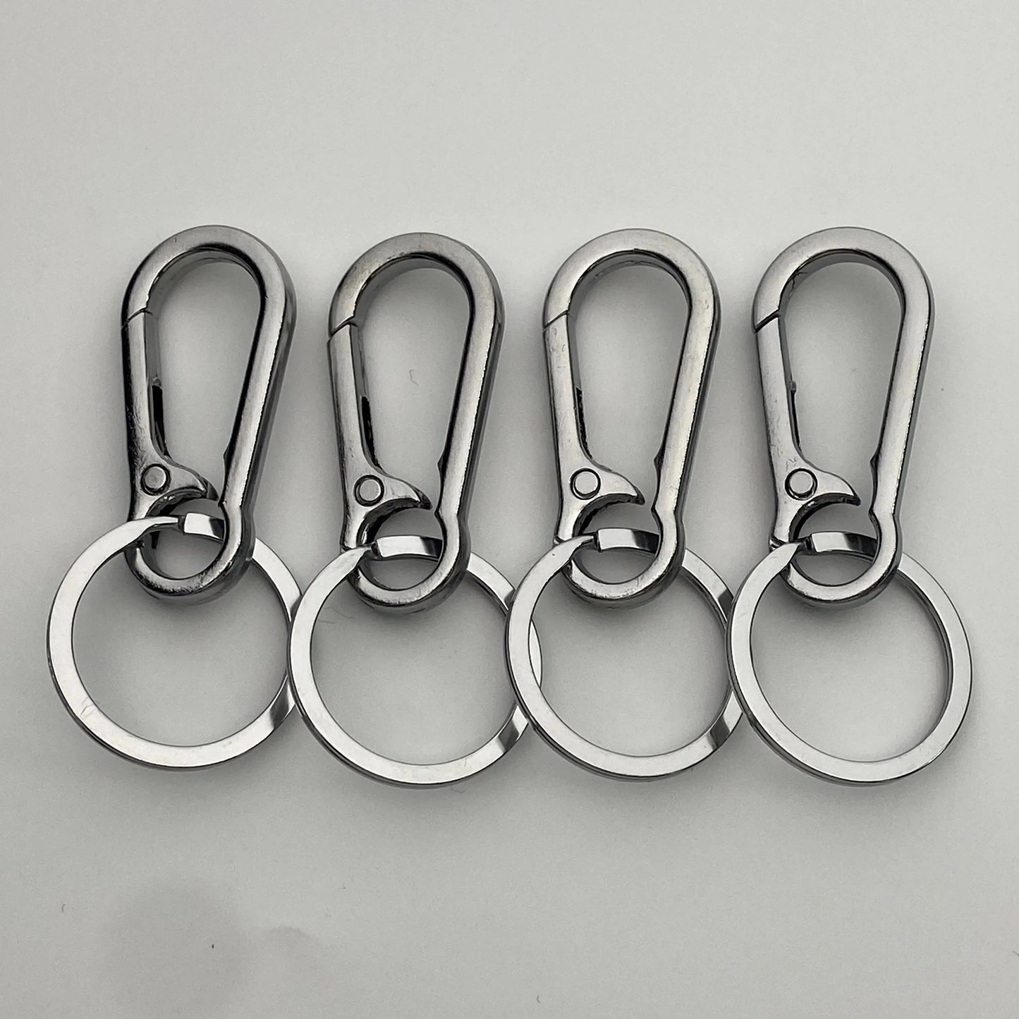 1/4PCS Personalized Leather Splicing Waist Hanging Car Keychain Metal Key Ring Chain Motorcycle Keyring Accessories for Man Gift