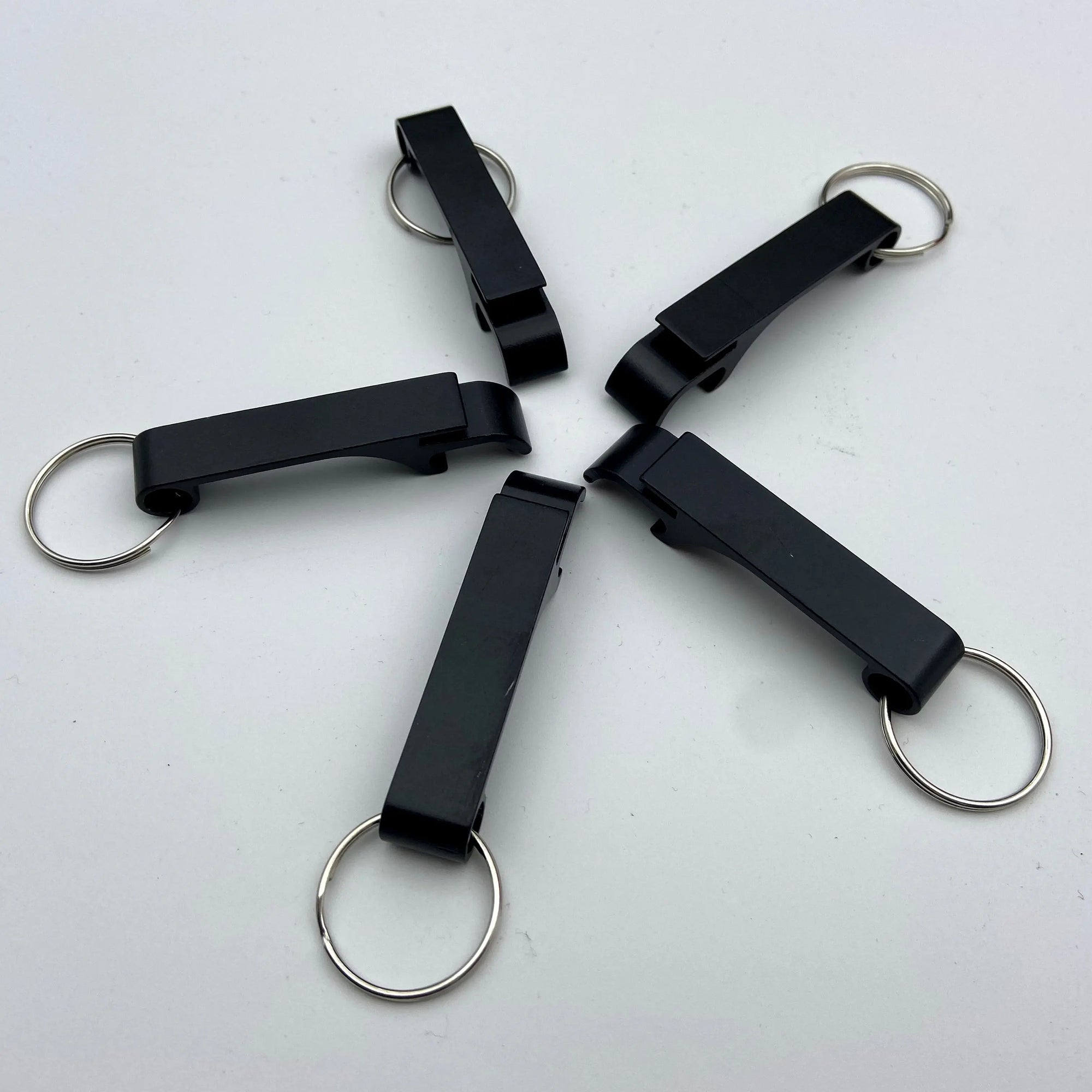 5PCS Custom LOGO Name Bottle Opener Beer Keychain Keyring Multifunctional Laser Carving Key Ring Chain Bar AD Multi Color Gift