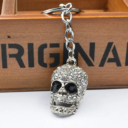 Originality Halloween Keychain Metal Exaggerate Popular Keyring Skull Key Chain Package Hanging Gift