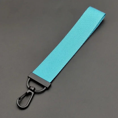Custom Logo Text Name Creative Keychain for Men and Women Pure Fabric Key Chain Bag Pendant Streamer Personalize Keyring Gift