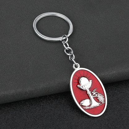 Grape Originality Metal Keychain Enamel Backpack Pendant Personalization Keyring Car Moto Rotundity Key Chain Ring Gift