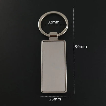 Custom Name Couple Keychain Anniversary Gift for Boyfriend Him Her Stainless Steel Key Ring Laser Engraved Sided Text Keyring