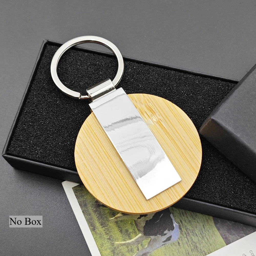 Custom Name Laser Engraved Logo Keychain Shield Circle Rectangle Keyring Home Metal Autos Key Chain Ring Individualization Gift