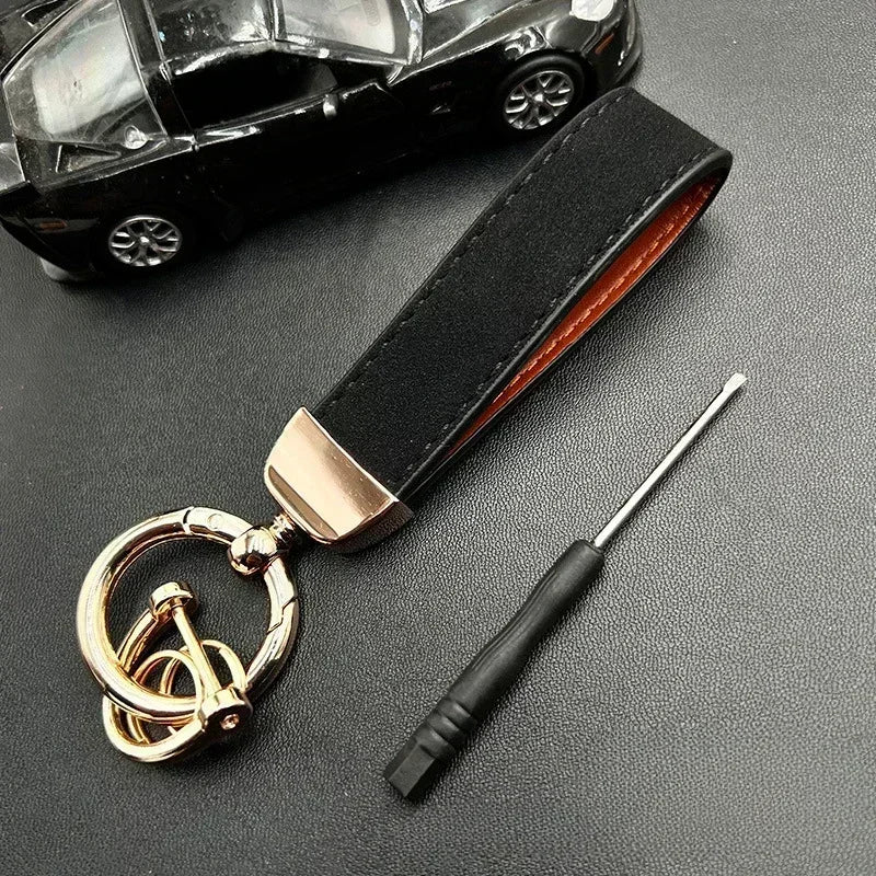 50PCS Custom Name Logo Leather Car Moto Keychain Personalized for Men and Women Keyring Creative Simple Key Chains Ring Gift