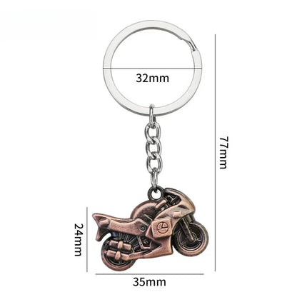 Originality Motorcycle Hobby Metal Stainless Steel Keychain Moto 3D Simulation Keyring Pendant Backpack Key Ring Chain Gift