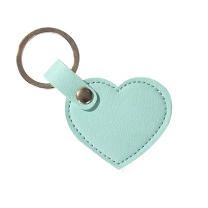Custom Name Logo Creative Fashionable Leather Love Heart Keychain Pendant Bag Keyrings for Men and Women Key Chain Ring Gift