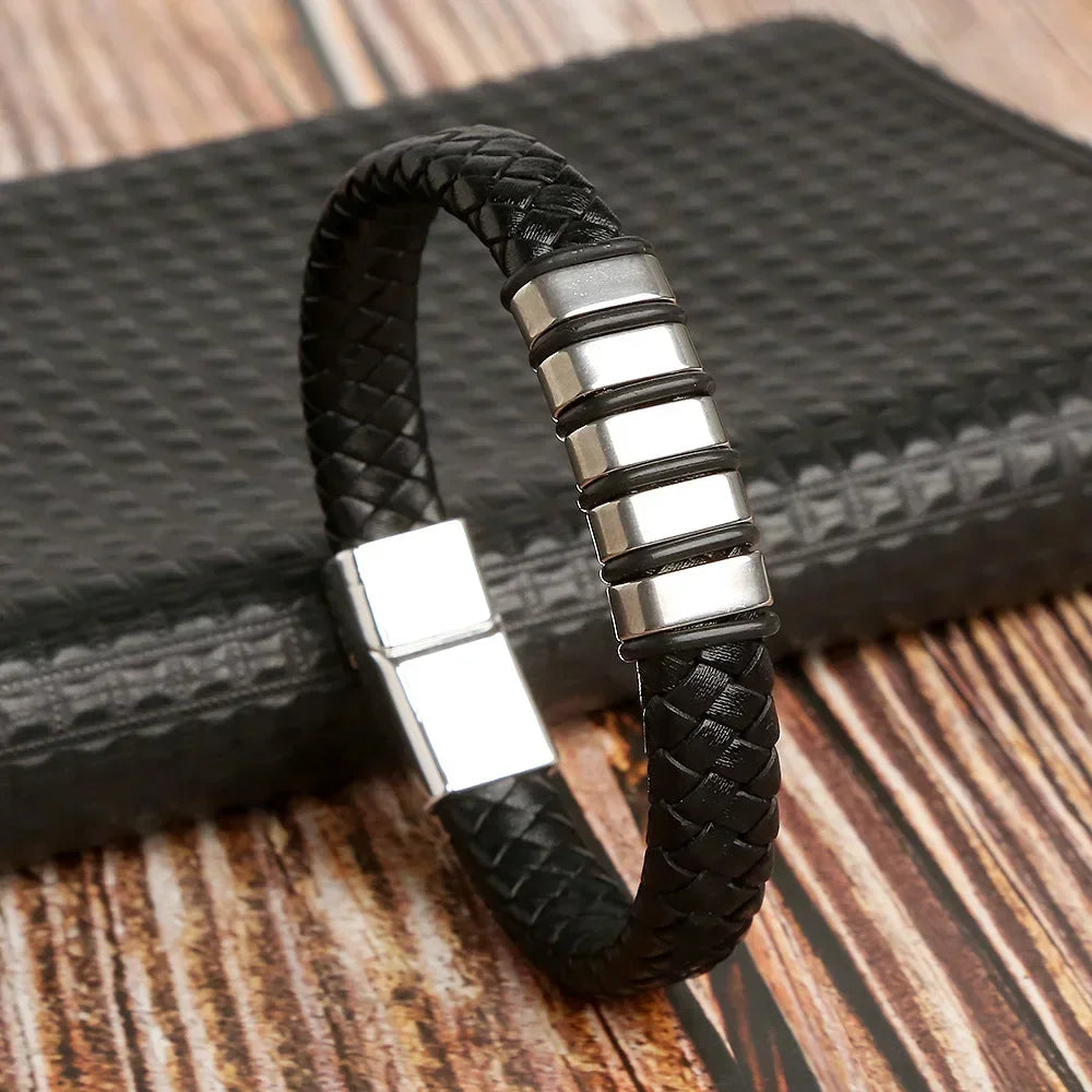 Winter Anti-Static Bracelet Custom Logo Leather Five Ring Static Eliminator Hand Chain Body Eliminates Static Electricity Gift