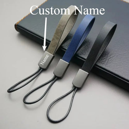 Custom Logo Name Simplicity Keychain Prepare Rope Keyring Car Moto Key Ring Chain Bag Pendant for Fashion Buckl Zinc Alloy Gift