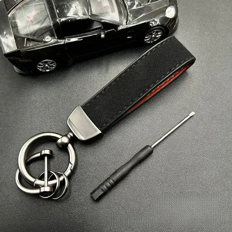 50PCS Custom Name Logo Leather Car Moto Keychain Personalized for Men and Women Keyring Creative Simple Key Chains Ring Gift