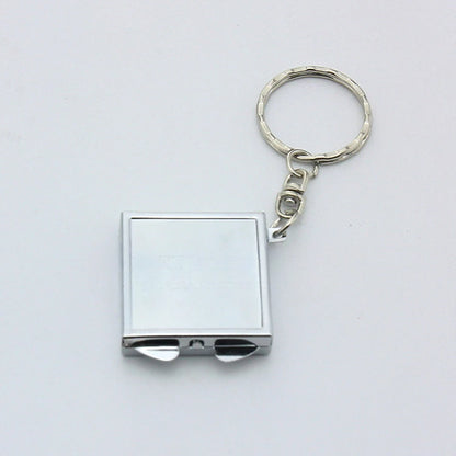 Custom  LOGO Name Metal Stainless Steel Mirror Keychain Love Core Heart Keyring for Woman Pendant Key Ring Chain Gift