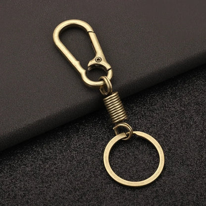 Creative Mechanical Spring Retro Style Metal Cute Keychain Pendant Key Ring Accessories Personalized Keyring Lover Small Gift
