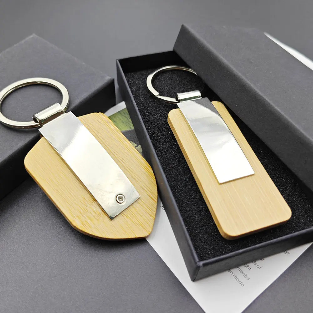 Custom Name Laser Engraved Logo Keychain Shield Circle Rectangle Keyring Home Metal Autos Key Chain Ring Individualization Gift
