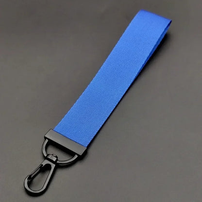 Custom Logo Text Name Creative Keychain for Men and Women Pure Fabric Key Chain Bag Pendant Streamer Personalize Keyring Gift