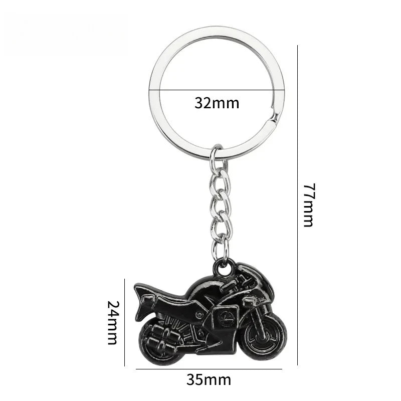 Originality Motorcycle Hobby Metal Stainless Steel Keychain Moto 3D Simulation Keyring Pendant Backpack Key Ring Chain Gift