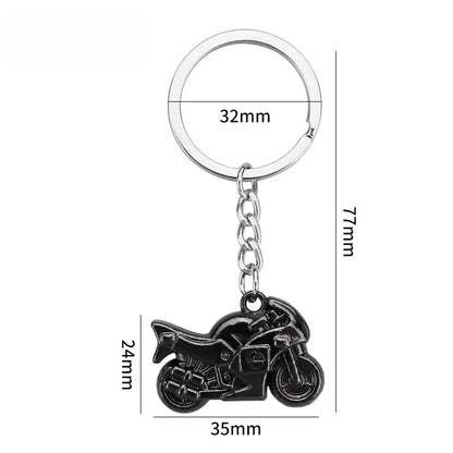Originality Motorcycle Hobby Metal Stainless Steel Keychain Moto 3D Simulation Keyring Pendant Backpack Key Ring Chain Gift