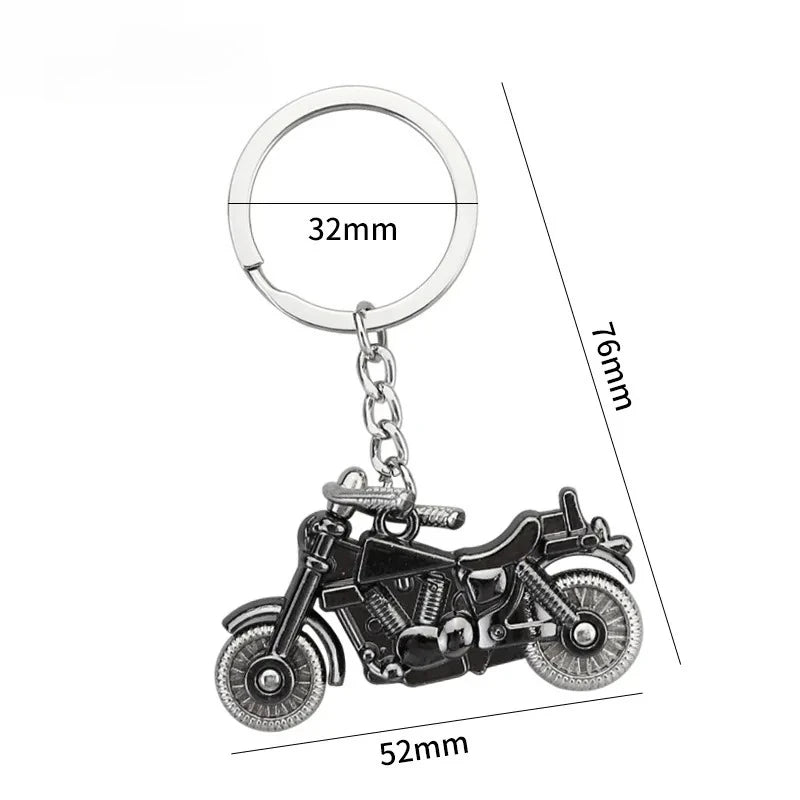 Originality Motorcycle Hobby Metal Stainless Steel Keychain Moto 3D Simulation Keyring Pendant Backpack Key Ring Chain Gift