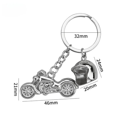 Originality Motorcycle Hobby Metal Stainless Steel Keychain Moto 3D Simulation Keyring Pendant Backpack Key Ring Chain Gift
