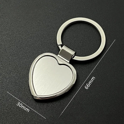 Custom Name Couple Keychain Anniversary Gift for Boyfriend Him Her Stainless Steel Key Ring Laser Engraved Sided Text Keyring