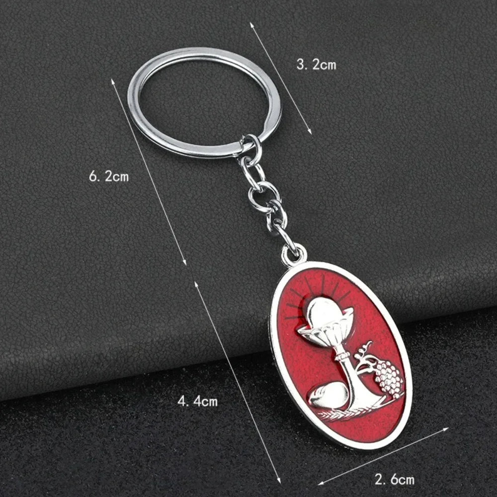 Grape Originality Metal Keychain Enamel Backpack Pendant Personalization Keyring Car Moto Rotundity Key Chain Ring Gift