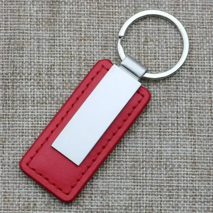 Hot Custom Name Logo Metal Stainless Steel for Car Moto Keychain Men and Women Keyring Leather Engraved Engraving Key Chain Gift