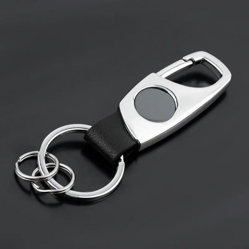Personalized Luxury Key Chain Ring Retro Matte Finish Black Keychain Creative Waist Hanging Anti Lost Keyring Car Moto Gift