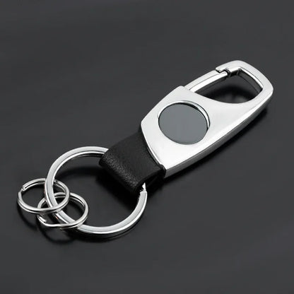 Personalized Luxury Key Chain Ring Retro Matte Finish Black Keychain Creative Waist Hanging Anti Lost Keyring Car Moto Gift