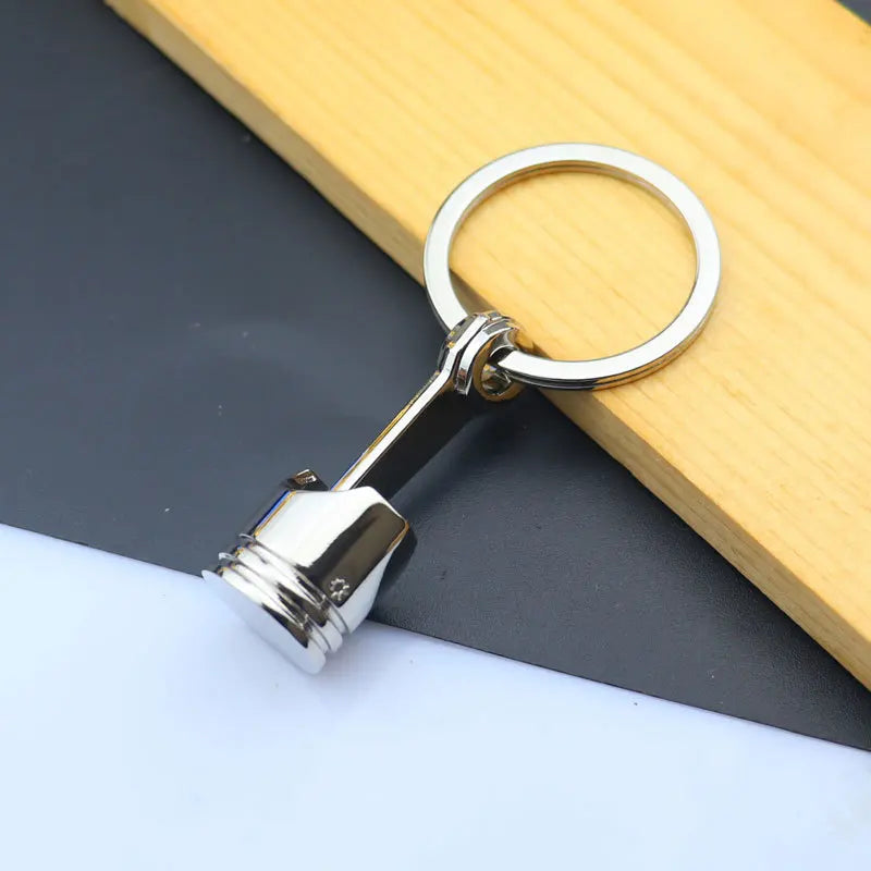 Creative Metal Mini Auto Parts Car Wheel Keychain Auto Enthusiast Keyring Accessories Key Ring Chain for Men Woman Lover Gift