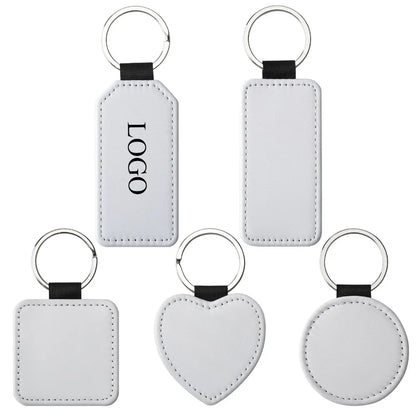 Custom Name Logo Metal White Style Neoprene  Keychain Pendant Moto Car Keyring Print Text Cartoon Key Ring Chain Gift