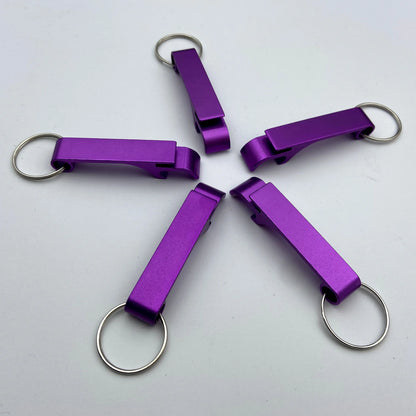 5PCS Custom LOGO Name Bottle Opener Beer Keychain Keyring Multifunctional Laser Carving Key Ring Chain Bar AD Multi Color Gift
