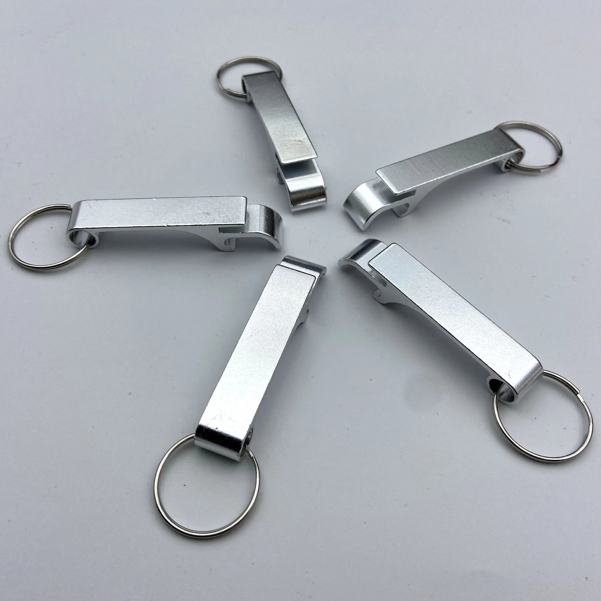 5PCS Custom LOGO Name Bottle Opener Beer Keychain Keyring Multifunctional Laser Carving Key Ring Chain Bar AD Multi Color Gift