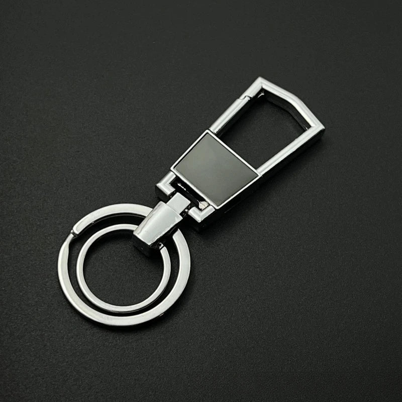 Zinc Allo Keychain Customized LOGO Name Laser Carving Pendant Motorcycle Car Keyring for Men and Women  Key Ring Chain Gift