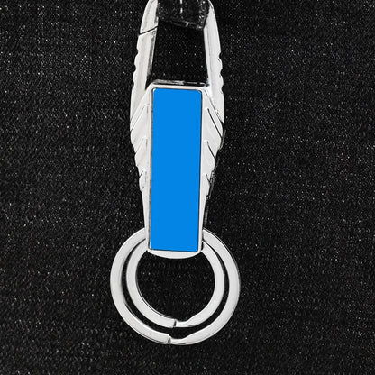 Creative Personalized Keychain Custom Logo Name Metal Waist Hanging Keyring Laser Inscription Men Women Key Chain Ring Gift