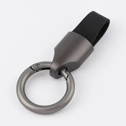 Retro Vintage Personalized Keyring Custom Logo Name Car Key Chain Laser Engrave Nubuck Leather Keychain for Men and Women Gift