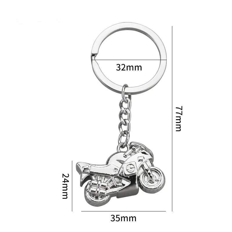 Originality Motorcycle Hobby Metal Stainless Steel Keychain Moto 3D Simulation Keyring Pendant Backpack Key Ring Chain Gift