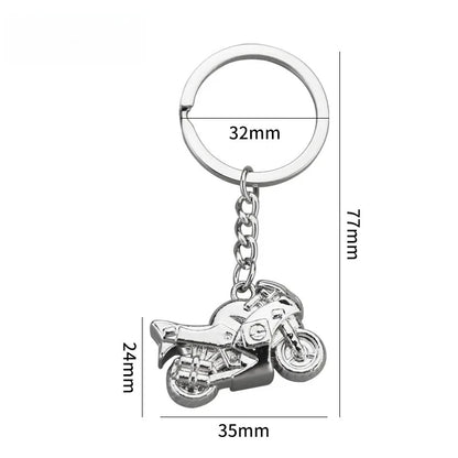Originality Motorcycle Hobby Metal Stainless Steel Keychain Moto 3D Simulation Keyring Pendant Backpack Key Ring Chain Gift