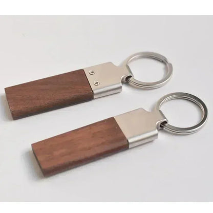 Wood Custom Laser Engraved Logo Name Keychain Moto Car Bags Keyring Rosewood Walnut Woman for Man Personalized Key Ring Gift