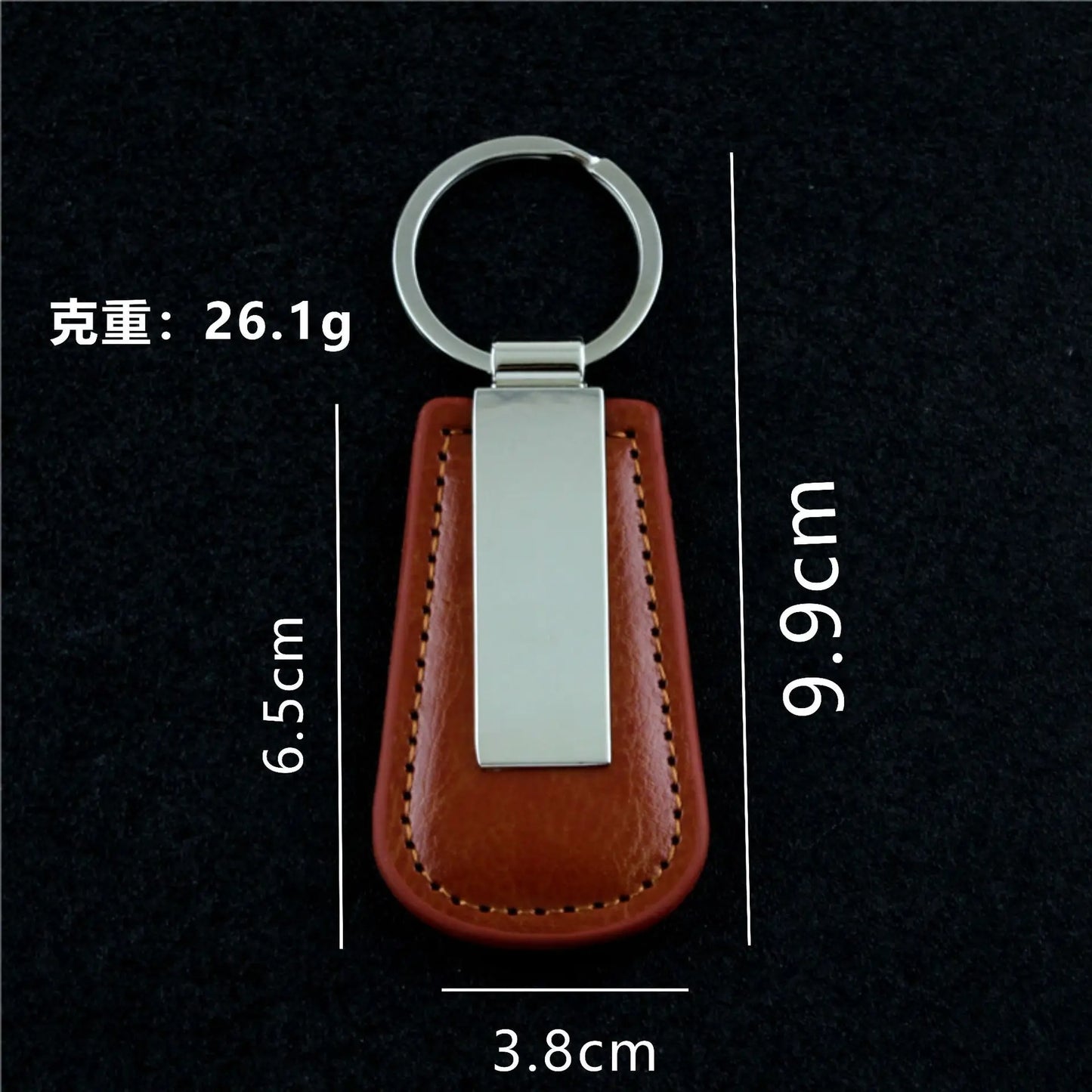 Custom LOGO Name Metal Leather Keychain Car Moto Keyring Motorcycle Pendant Key Chain Ring Gift