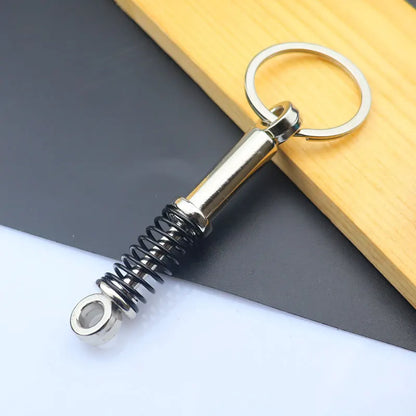 Creative Metal Mini Auto Parts Car Wheel Keychain Auto Enthusiast Keyring Accessories Key Ring Chain for Men Woman Lover Gift