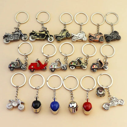 Originality Motorcycle Hobby Metal Stainless Steel Keychain Moto 3D Simulation Keyring Pendant Backpack Key Ring Chain Gift