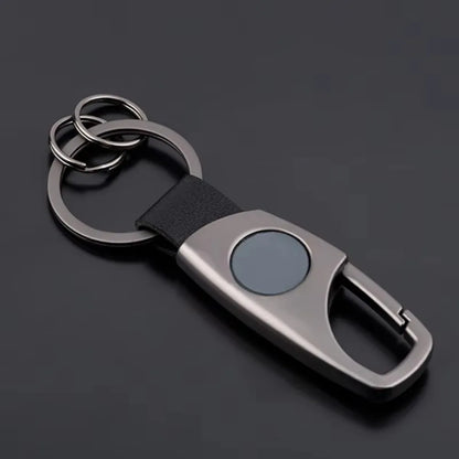 Personalized Luxury Key Chain Ring Retro Matte Finish Black Keychain Creative Waist Hanging Anti Lost Keyring Car Moto Gift