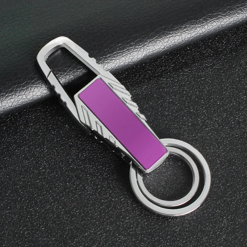 Creative Personalized Keychain Custom Logo Name Metal Waist Hanging Keyring Laser Inscription Men Women Key Chain Ring Gift
