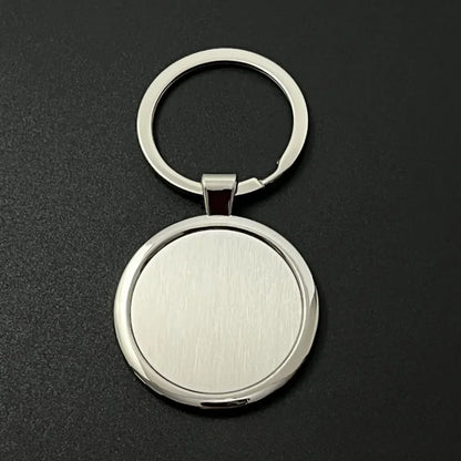 Custom Name Couple Keychain Anniversary Gift for Boyfriend Him Her Stainless Steel Key Ring Laser Engraved Sided Text Keyring