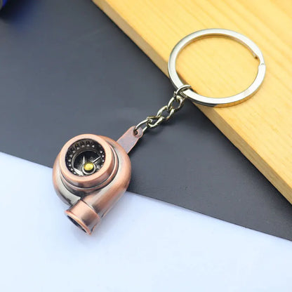 Creative Metal Mini Auto Parts Car Wheel Keychain Auto Enthusiast Keyring Accessories Key Ring Chain for Men Woman Lover Gift