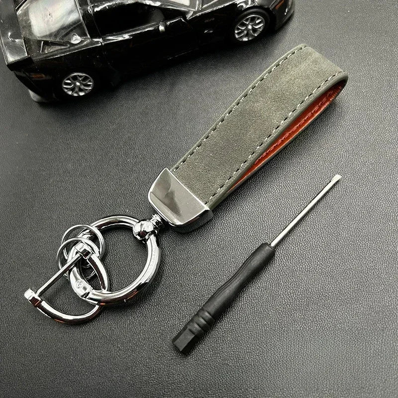 50PCS Custom Name Logo Leather Car Moto Keychain Personalized for Men and Women Keyring Creative Simple Key Chains Ring Gift