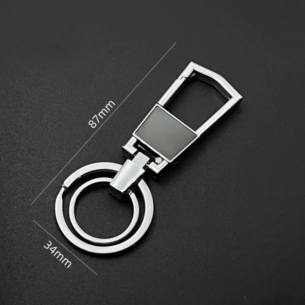 Zinc Allo Keychain Customized LOGO Name Laser Carving Pendant Motorcycle Car Keyring for Men and Women  Key Ring Chain Gift