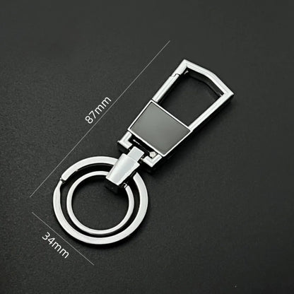 Zinc Allo Keychain Customized LOGO Name Laser Carving Pendant Motorcycle Car Keyring for Men and Women  Key Ring Chain Gift