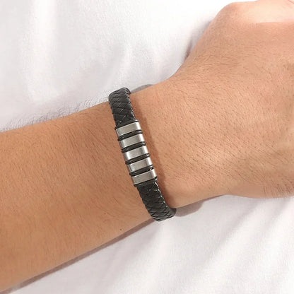 Winter Anti-Static Bracelet Custom Logo Leather Five Ring Static Eliminator Hand Chain Body Eliminates Static Electricity Gift
